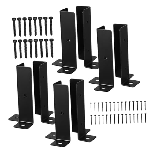 SOIMISS 8 Sätze Teiliges Pfostenanker Metall Robuster Holzpfosten-stabilisator für Terrasse und Pergola Wetterfeste Basisplatte für Sicheren Langlebigen Außeneinsatz Kompatibel mit Zaun von SOIMISS