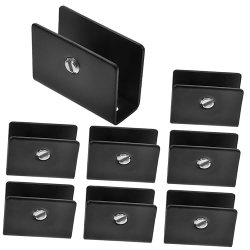 SOIMISS 8 Stück Teiliges Clips Halterung Verstellbare Wandhalterungen für Spiegel und Glasregale für Badezimmer und Wohnräume Robust und Langlebig von SOIMISS