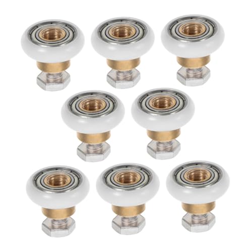 SOIMISS 8 Stück Teiliges Duschtür Verschleißfest Präzise Lager für Sanftes Gleiten Kompatibel mit Glas Schiebetüren Wasserdichtes Dichtungsring Design Einfache Selbstmontage von SOIMISS