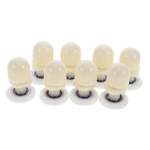 SOIMISS 8 Stück Teiliges Duschtürrollen aus Nylon Einzelne Gleitrollen für Gebogene Duschtüren Langlebige Laufräder für Glatte Schiebetürbewegung im Badezimmer von SOIMISS