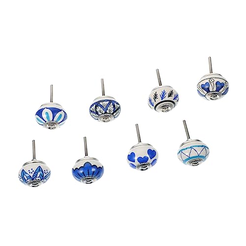 SOIMISS 8 Stück Teiliges Keramikgriff Blau Rundes Möbelknopf Design Einfach Montierbar Glatte Oberfläche Für Schränke Küchen und Badezimmer Geeignet SOIMISS 8 Stück Teiliges Keramikgriff Blau Rundes Möbelknopf Design Einfach Montierbar Glatte Oberfläche Für Schränke Küchen und Badezimmer Geeignet von SOIMISS