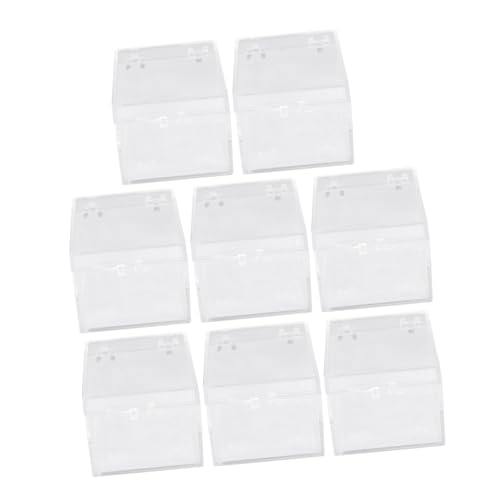 SOIMISS 8 Stück Teiliges Kleine Transparente Kunststoff Aufbewahrungsboxen mit Deckel Staub und Feuchtigkeitsgeschützte Proben Ausstellungsboxen Robuste Praktische Sammlerboxen für von SOIMISS