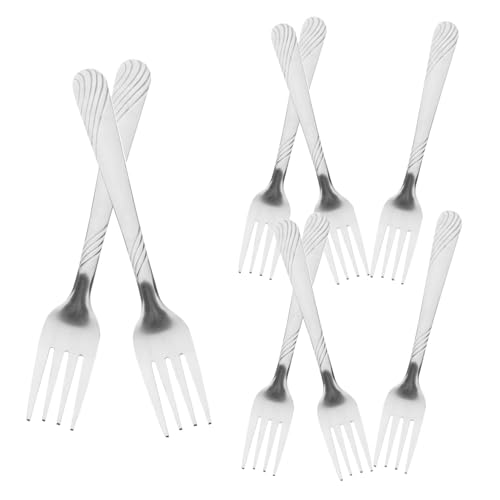 SOIMISS 8 Stück Teiliges Set Steakgabeln Robuste Tragbare Besteck für Restaurant und Bbq für Erwachsene Spülmaschinenfest Form von SOIMISS