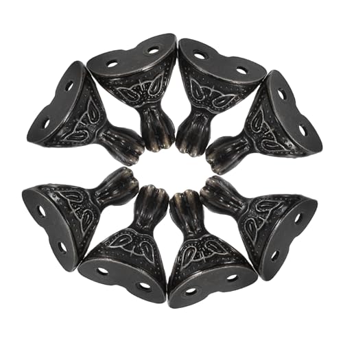 SOIMISS 8 Stück Teiliges Zinklegierung Boxfüße Vintage Metall Eckschutz für Schmuck Geschenkboxen Stabile Tischbeine mit Rutschfestem Design für Retro Möbel und Bastelprojekte von SOIMISS