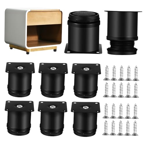 SOIMISS 8 Stück Verstellbare Möbelfüße aus Edelstahl Teiliges Schwarze Möbelbeine Höhenverstellbare Tischbeine und Sofafußstützen für Schrank Couch Küchen und Couchtische Kratzfest und SOIMISS 8 Stück Verstellbare Möbelfüße aus Edelstahl Teiliges Schwarze Möbelbeine Höhenverstellbare Tischbeine und Sofafußstützen für Schrank Couch Küchen und Couchtische Kratzfest und von SOIMISS