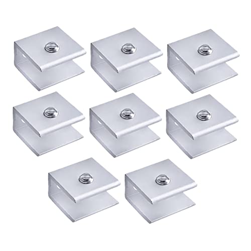 SOIMISS 8Stücke Teiliges Verstellbares Glasclip Halter Langlebigem für Glasregale Einfache Installation und Rostbeständig für Einen Sauberen und Eleganten Look von SOIMISS