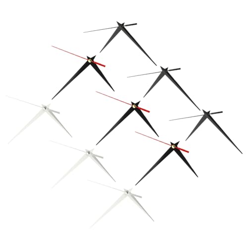 SOIMISS 9 Sätze Teiliges Uhrzeiger für DIY Quarzuhr Reparatur Uhrzeiger Ersatzteile Geräuschloser Uhrmechanismus Leichte Zeiger für Bastelwanduhren und Rahmenlose Uhren von SOIMISS