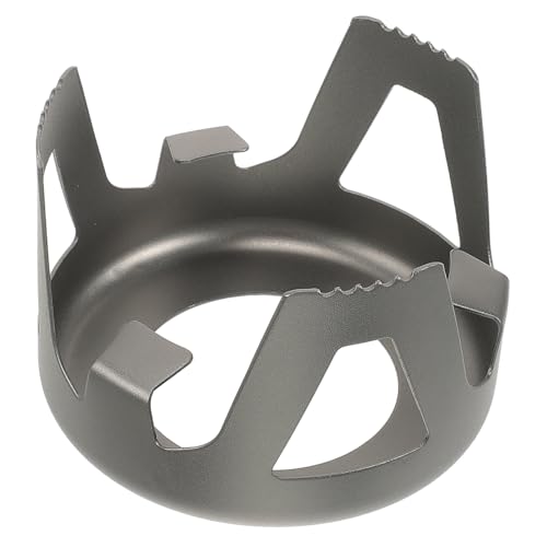 SOIMISS Aluminiumlegierung Outdoor Brennerhalterung Alkoholkocher Basis Winddicht Hitzebeständig Kompakt Leicht für Camping Wandern Survival von SOIMISS