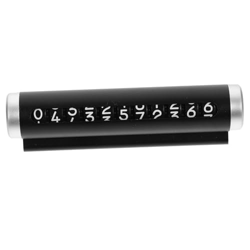 SOIMISS Aluminiumlegierung Parkplatzkarte Temporäre Telefonnummernschild für Autos Langlebig und Installieren für Effizientes Öffentlichen und Privaten Bereichen Schwarzes Rundes Design SOIMISS Aluminiumlegierung Parkplatzkarte Temporäre Telefonnummernschild für Autos Langlebig und Installieren für Effizientes Öffentlichen und Privaten Bereichen Schwarzes Rundes Design von SOIMISS