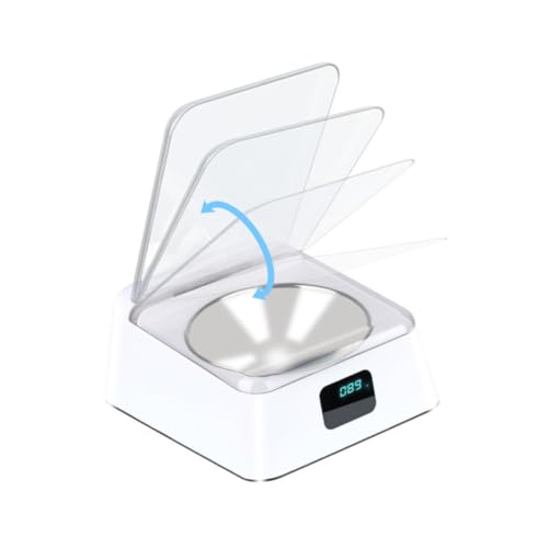 SOIMISS Automatischer Futterspender mit Infrarotsensor Großer Kapazität rutschfeste Basis Bpa Futternapf für Katzen und Hunde Intelligente Berührungslose Öffnung Batteriebetrieben für von SOIMISS