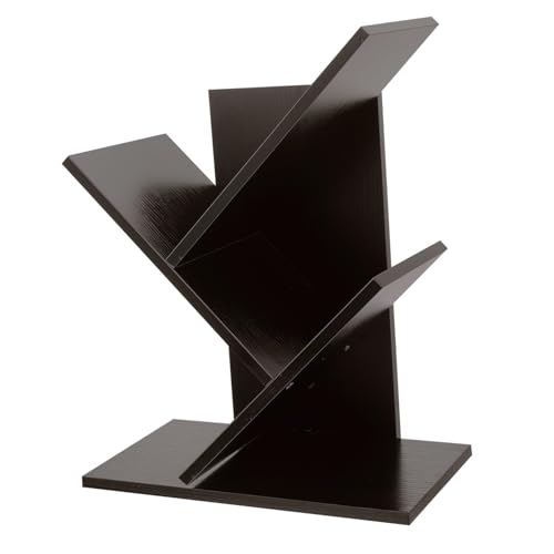 SOIMISS Baum Bücherregal Schreibtisch Organizer aus Hochwertigem Dreistöckiges Vinyl schallplatten Regal mit Stabiler Tragfähigkeit Praktisches Desktop Regal für Bücher Notizen und von SOIMISS