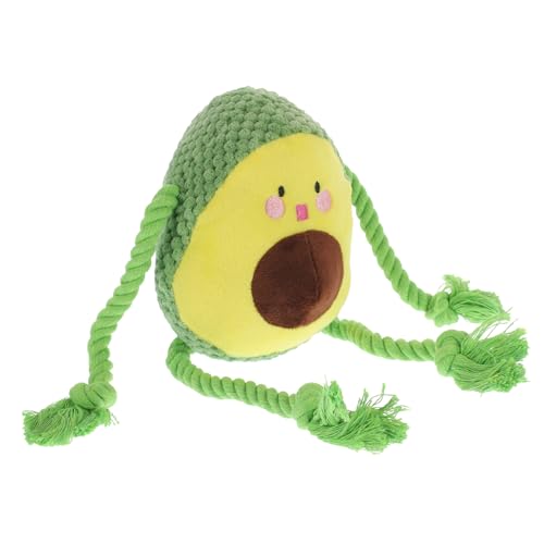 SOIMISS Bissfestes Quietschendes Plüschspielzeug mit Seil für Hunde Katzen Interaktives Kauspielzeug Zerrspielzeug zur Zahnpflege und Beschäftigung Leicht zu Reinigen Grün von SOIMISS
