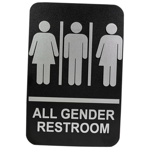 SOIMISS Blindenschrift Wc Schild Selbstklebend Silber Taktiles Toilettenschild für Geschlechter Braille Modernes Design Einfache Montage Geeignet für Büros Restaurants Räume SOIMISS Blindenschrift Wc Schild Selbstklebend Silber Taktiles Toilettenschild für Geschlechter Braille Modernes Design Einfache Montage Geeignet für Büros Restaurants Räume von SOIMISS