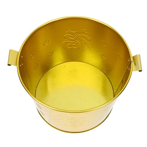 SOIMISS Brennender Papierkegel Garteneimer Verbrennungsofen Brennfässer Edelstahlfass Geldfass Müllverbrennungsofen Geldbehälter Papierverbrennungsofen Goldener Edelstahl von SOIMISS