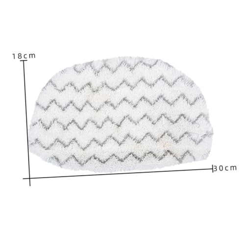 SOIMISS Dampfmop Ersatzpad Weiß Waschbar Wiederverwendbar Mikrofaser Reinigungstuch Kompatibel für Bissell Steam Mop Schonend für Holzboden Fliesen Holz Marmor Bodenpflege von SOIMISS