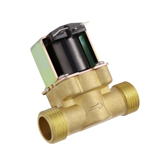 SOIMISS Dc Messing Magnetventil Quick Connect Elektromagnetisches Ventil Normalerweise Geschlossen Druckbeständig für Warm Kaltwasser Automatische Durchflusssteuerung Langlebig und SOIMISS Dc Messing Magnetventil Quick Connect Elektromagnetisches Ventil Normalerweise Geschlossen Druckbeständig für Warm Kaltwasser Automatische Durchflusssteuerung Langlebig und von SOIMISS
