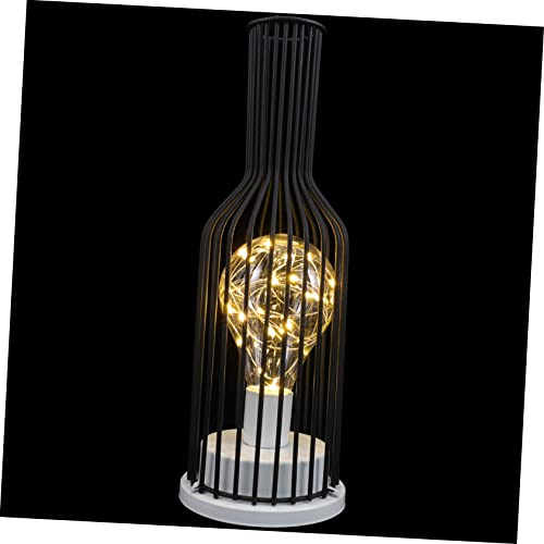 SOIMISS Dekorative Weinflasche Nachtlicht Vintage Metall Nachttischlampe für Schlafzimmer Kompakte und Stabile Tischleuchte Hochwertigem Material als für Freunde und Familie SOIMISS Dekorative Weinflasche Nachtlicht Vintage Metall Nachttischlampe für Schlafzimmer Kompakte und Stabile Tischleuchte Hochwertigem Material als für Freunde und Familie von SOIMISS