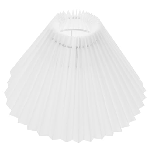 SOIMISS Dekorativer Lampenschirm Stoff Plissee Lampenschirm für Tischlampen Abnehmbar für Schlafzimmer und Wohnzimmer Geeignet für Fassung Elegante Gestaltung von SOIMISS