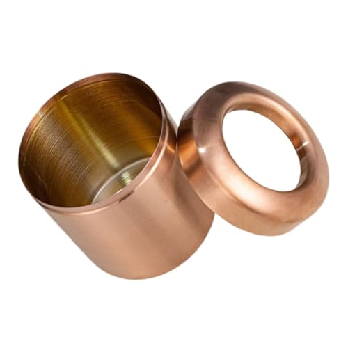SOIMISS Desktop-Mülleimer Büromüll können Metallmüll kann Tisch Mülleimer Desktop -Mülleimer Desktop -Abfallbehälter Tabletop -Müll können Dekorative Müll kann Rostfreier Stahl Hellbraun von SOIMISS