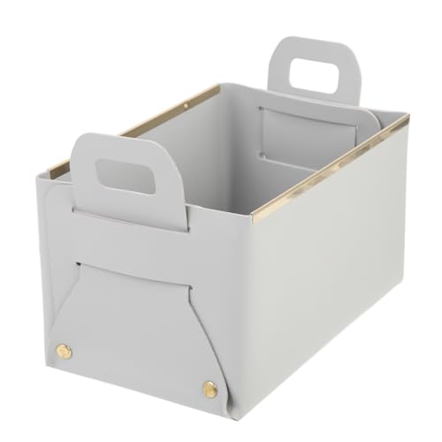 SOIMISS Desktop Organizer aus Faltbare Aufbewahrungsbox mit Griff für Kleine Gegenstände für Büro Schule Bad und Schlafzimmer Praktischer und Leichter Organizer von SOIMISS
