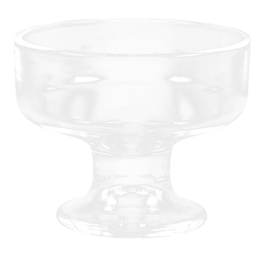 SOIMISS Dessertschale mit Hohem Fuß Multipurpose Eiscreme und Puddingbecher Klare Glasschüssel für Snacks und Desserts Rutschfestes Design Geeignet für Zuhause Restaurant und Bar von SOIMISS