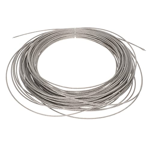 SOIMISS Drahtseil Robustes Mehrstrang Kabel für Vielseitige Anwendungen für Wäscheleinen Lichtinstallationen und Wetterfest und Korrosionsbeständig SOIMISS Drahtseil Robustes Mehrstrang Kabel für Vielseitige Anwendungen für Wäscheleinen Lichtinstallationen und Wetterfest und Korrosionsbeständig von SOIMISS