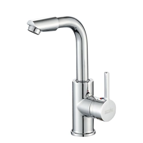 SOIMISS Drehbarer Wasserhahn aus Zinklegierung für Bad und Küchenwaschbecken Mischbatterie mit Keramikventil Langlebig Tropffrei Einfach zu Reinigen Einsetzbar SOIMISS Drehbarer Wasserhahn aus Zinklegierung für Bad und Küchenwaschbecken Mischbatterie mit Keramikventil Langlebig Tropffrei Einfach zu Reinigen Einsetzbar von SOIMISS
