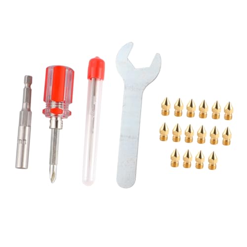SOIMISS Drucker Düsen Messing Extruder Zubehör Teilig Nozzle Reinigungsnadeln Kit für Filament Verstopfungsbeseitigung Einfache Installation Langlebig SOIMISS Drucker Düsen Messing Extruder Zubehör Teilig Nozzle Reinigungsnadeln Kit für Filament Verstopfungsbeseitigung Einfache Installation Langlebig von SOIMISS
