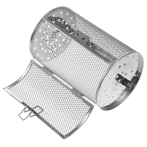 SOIMISS Edelstahl Air Fryer Rotisserie Korb mit Drehbarem Grillrost und Beweglicher Tür Hitzebeständig Rostfrei Vielseitig für Nüsse Trockenfrüchte Kompatibel mit Heißluftfritteusen SOIMISS Edelstahl Air Fryer Rotisserie Korb mit Drehbarem Grillrost und Beweglicher Tür Hitzebeständig Rostfrei Vielseitig für Nüsse Trockenfrüchte Kompatibel mit Heißluftfritteusen von SOIMISS