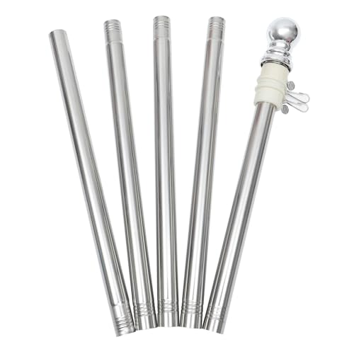 SOIMISS Edelstahl Fahnenmast Rostfrei mit Drehbarem Anti verhedderungsring für Garten und Terrasse Einfach Montierbares Outdoor Flaggenstangen Kit für Hauswand Dach Party und Camping SOIMISS Edelstahl Fahnenmast Rostfrei mit Drehbarem Anti verhedderungsring für Garten und Terrasse Einfach Montierbares Outdoor Flaggenstangen Kit für Hauswand Dach Party und Camping von SOIMISS