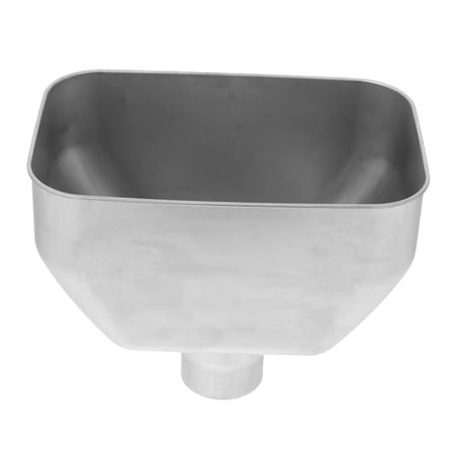 SOIMISS Edelstahl Fallrohr ablauftrichter Ømm Regenwasserablauf Dachentwässerung Rohradapter Langlebig Korrosionsbeständig Einfache Montage für Dachrinne Garten Entwässerungssystem von SOIMISS