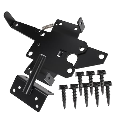 SOIMISS Edelstahl Gartentor Scharnier Schwer Belastbar Rostfrei Langlebig Torband für Holztore und Metalltüren Geeignet für Zauntore Gartentore Außen mit Glatter Oberfläche und Schwarzer von SOIMISS