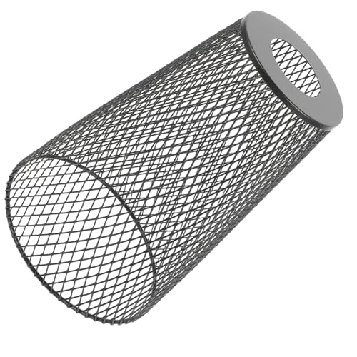 SOIMISS Eisenlampenschirm Metall Mesh Hängelampe Retro Vintage Deckenleuchte für Wohnzimmer Restaurant Schwarz Drahtgeflecht Design Pendelleuchte von SOIMISS