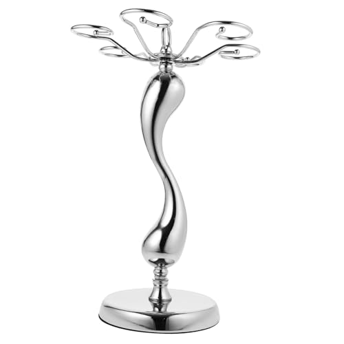 SOIMISS Eleganter Weinglashalter aus Robustem Eisen Silberfarben Platzsparend und Langlebig als Weinständer für Küche und Bar Praktisches Hängegestell für Stilvolle Weinlagerung und SOIMISS Eleganter Weinglashalter aus Robustem Eisen Silberfarben Platzsparend und Langlebig als Weinständer für Küche und Bar Praktisches Hängegestell für Stilvolle Weinlagerung und von SOIMISS