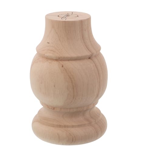 SOIMISS Elegantes Geschnitztes Möbelbein aus Naturbelassenem Holz Robuste Sofafußstütze Vielseitiges Kratzfestes Holzbein für Sofa Schreibtisch Kommode und Tv Möbel Einfache Montage von SOIMISS