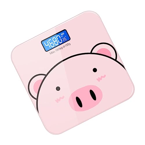 SOIMISS Elektronische Körpergewichtswaage USB Wiederaufladbar Digitale Messgerät mit Lcd display Lb Umschaltbar Präzise Messung Langlebiges Material für Haushalt und Fitness von SOIMISS