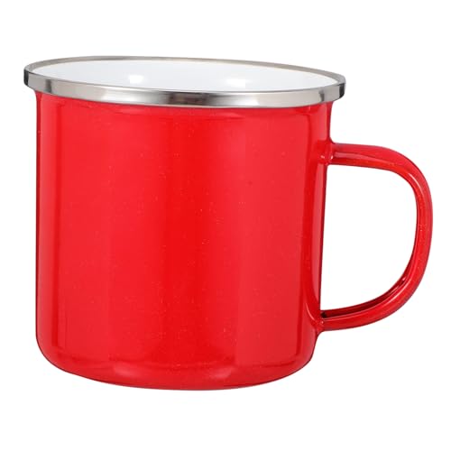 SOIMISS Emaille Kaffeetasse mit Griff Retro Trinkbecher für Büro Zuhause und Camping Hält Getränke Heiß für Kaffee Tee und aus Robustem Emaille Gefertigt SOIMISS Emaille Kaffeetasse mit Griff Retro Trinkbecher für Büro Zuhause und Camping Hält Getränke Heiß für Kaffee Tee und aus Robustem Emaille Gefertigt von SOIMISS