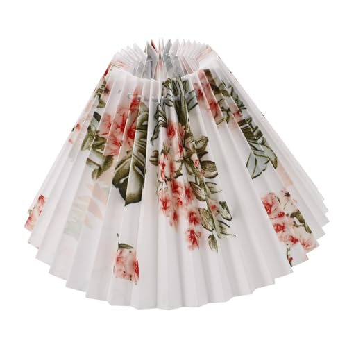 SOIMISS Ersatz Lampenschirm aus Stoff Plissee Design Leichter Lampenschirm für Tischlampe und Stehlampe Installieren Dekorativer Lampenüberzug für Wohnzimmer und Schlafzimmer von SOIMISS