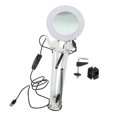 SOIMISS Faltbare LED Lupenleuchte mit Hochauflösender Vergrößerung Stabilem Licht Praktischer Schreibtischlampe für Wartung und Präzisionsarbeit Schwarz SOIMISS Faltbare LED Lupenleuchte mit Hochauflösender Vergrößerung Stabilem Licht Praktischer Schreibtischlampe für Wartung und Präzisionsarbeit Schwarz von SOIMISS