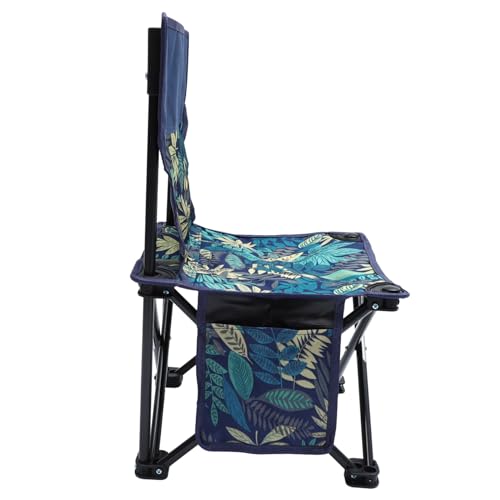 SOIMISS Faltbarer Angelstuhl mit Rückenlehne Leichter Campingstuhl für Outdoor und Strapazierfähig Atmungsaktiv Tragbar für Strand Garten und Angeln Kleines Modell mit Zufällige Farbe von SOIMISS