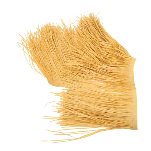 SOIMISS Feuerfestes Künstliches Stroh Dach Naturgetreues Wetterbeständiges Gartendekor für Pavillon Terrasse DIY Pflegeleicht Langlebig von SOIMISS