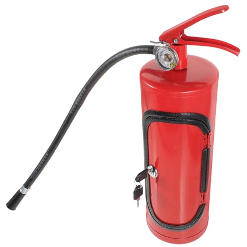 SOIMISS Feuerlöscher Weinbox aus Metall Robuste Rotwein Aufbewahrung Kreativer Geschenkbehälter für Feuerwehrmänner Stilvolle Weinverpackung für Bar Dekoration und Geschenkideen von SOIMISS