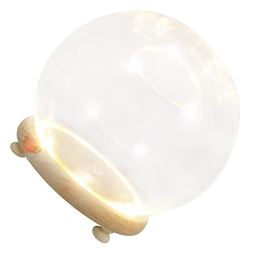 SOIMISS Glasabdeckung Ornamente Blumentöpfe Blumentopf Innenbehälter Mit Deckel Für Zuhause Durchsichtiges Tablett Terrariumglas Mit LED Kleine Kugel Displaykuppel von SOIMISS