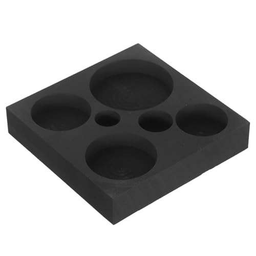 SOIMISS Graphit Gussform mit Sechs Ölrillen Metallbarren Gießform für Gold Silber Kupfer Aluminium Hochtemperaturbeständig Chemisch Inert Effiziente Schmelz und Raffinationsform für von SOIMISS