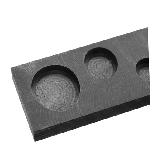 SOIMISS Graphit barrenform mit Kreativem Tropfenprofil Wiederverwendbare Gussform für Metall schmelzen Hitzebeständig und Vielseitig für DIY schmelzversuche für Wissenschaft und Bildung von SOIMISS