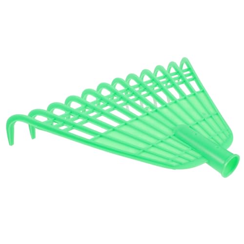 SOIMISS Großer Kunststoff Laubrechen mit Ergonomischem Griff Vielseitiger Gartengerät Handrechen für Gartenreinigung Laub und Müll Sammeln Robust und Leicht für Außenbereiche Geeignet von SOIMISS