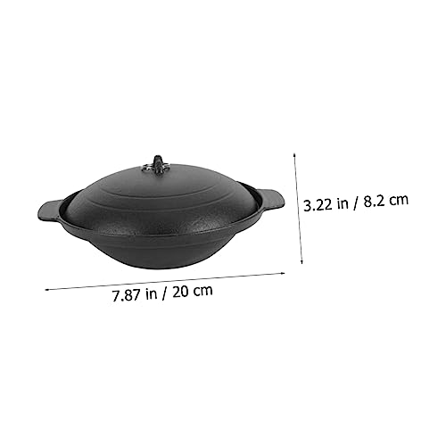 SOIMISS Gusseisen Casserole Topf Robuster Schmortopf für Geschmorten Hühnerreis Ergonomisch Hitzebeständig für Zuhause zum Einzug SOIMISS Gusseisen Casserole Topf Robuster Schmortopf für Geschmorten Hühnerreis Ergonomisch Hitzebeständig für Zuhause zum Einzug von SOIMISS