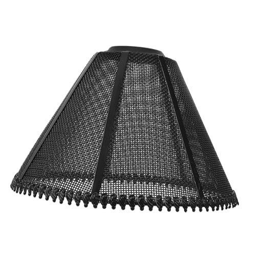 SOIMISS Hängelampe Metall Lampenschirm Ersatz für Pendelleuchte Schwarze Trapezförmige Lampe Installieren für Wohnzimmer und Esszimmer Stilvolles Design von SOIMISS