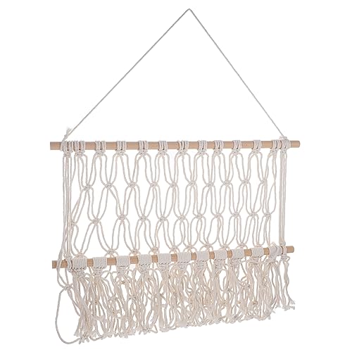 SOIMISS Hängeregal für Kinderzimmer Handgewebtes Baumwollnetz Vielseitiger Wandablage für Bücher und Dekoration für Mädchenzimmer Skandinavisches Design SOIMISS Hängeregal für Kinderzimmer Handgewebtes Baumwollnetz Vielseitiger Wandablage für Bücher und Dekoration für Mädchenzimmer Skandinavisches Design von SOIMISS