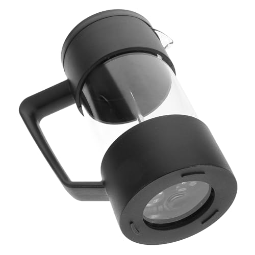 SOIMISS Kaffeemaschine 350ml aus Borosilikatglas Hitzebeständig für Kaffee und Tee Schwarz für Zuhause und Camping von SOIMISS